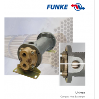 FUNKE 管殼式換熱器，主要用于冷卻液體，如潤(rùn)滑油、以及通過(guò)飽和蒸汽加熱