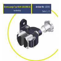 Rietschoten 機(jī)械制動(dòng)器R&H 100.098.01型，制動(dòng)力高達(dá) 880 N